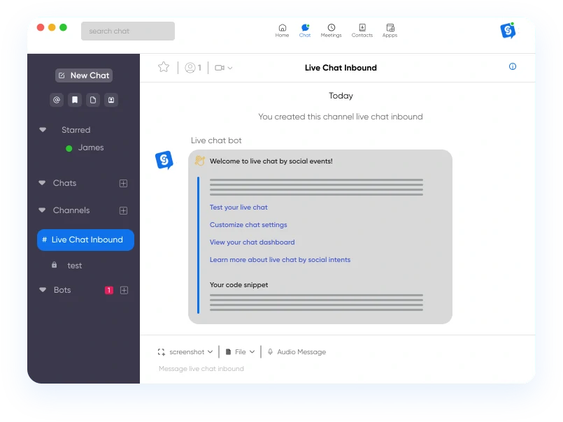 Zoom live chat - respond to website visitors directly from Zoom Team Chat